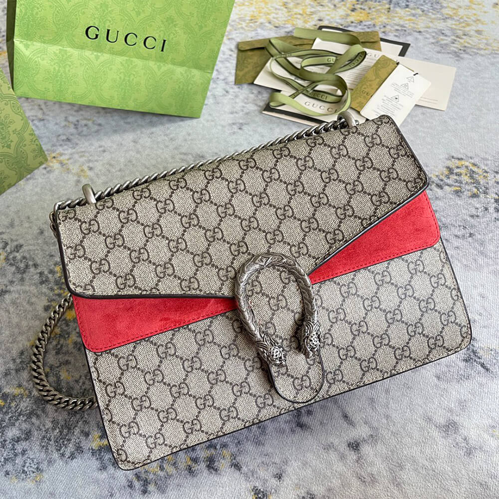 GG Supreme Medium Dionysus Shoulder Bag