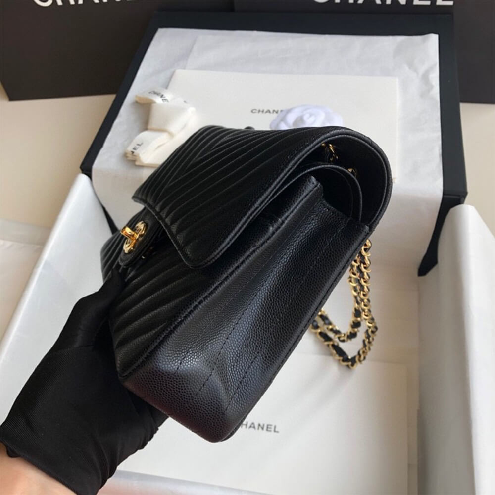 Chanel Classic Chevron Medium Flap