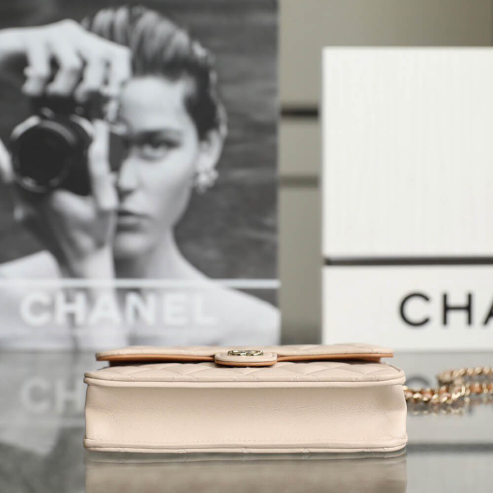 CHANEL MINI FLAP WITH TOP HANDLE(HIGH-END GRADE)