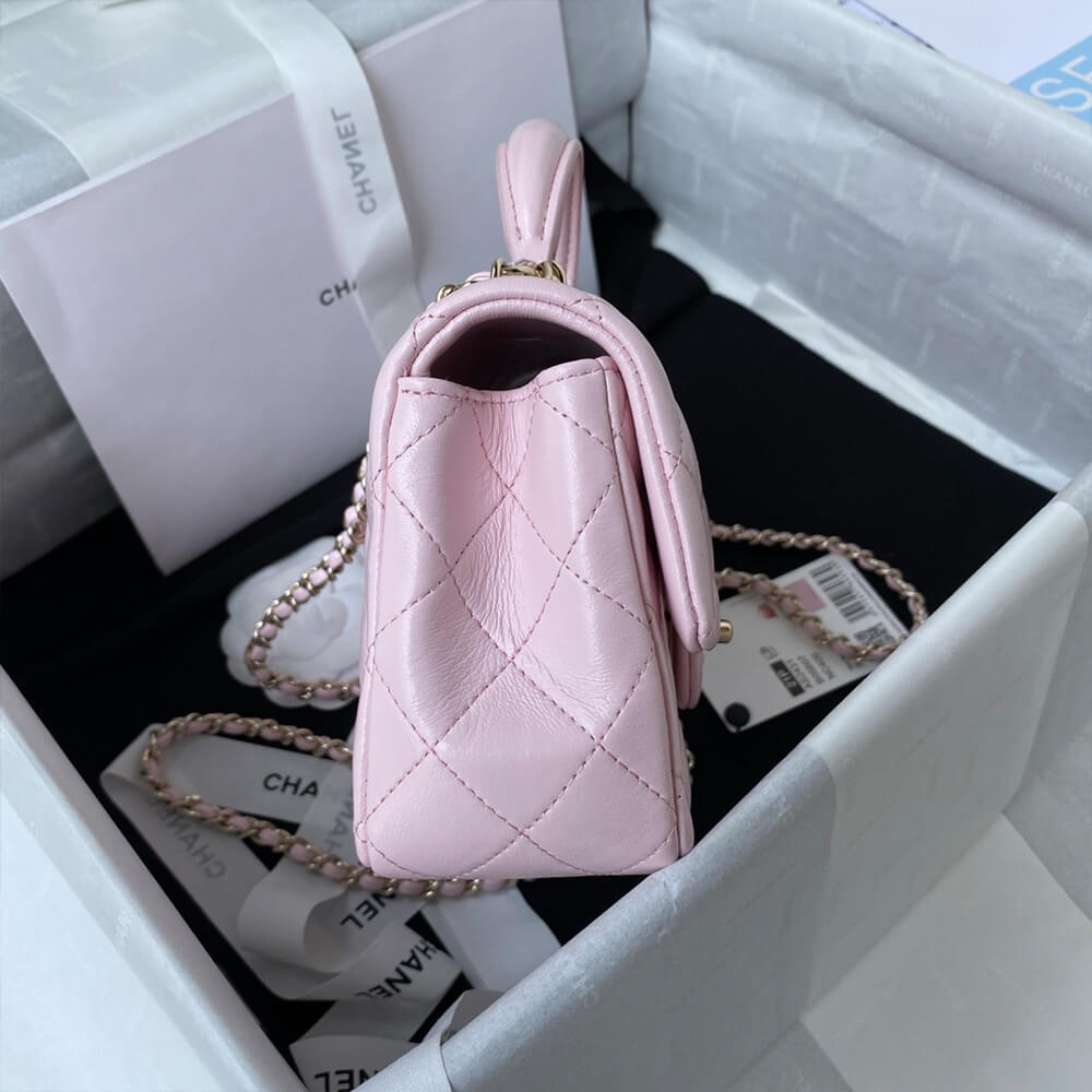CHANEL Mini Classic Handbag With Top Handle