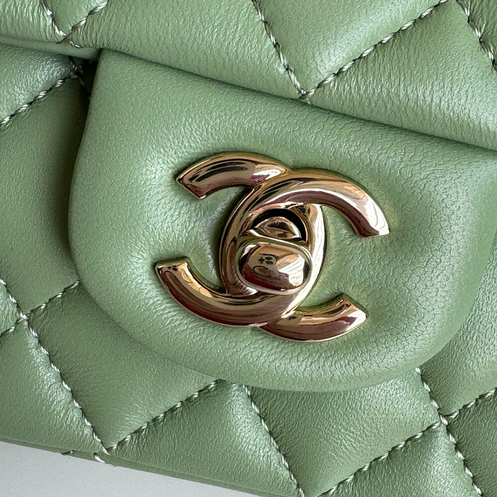 CHANEL Mini Classic Handbag With Top Handle