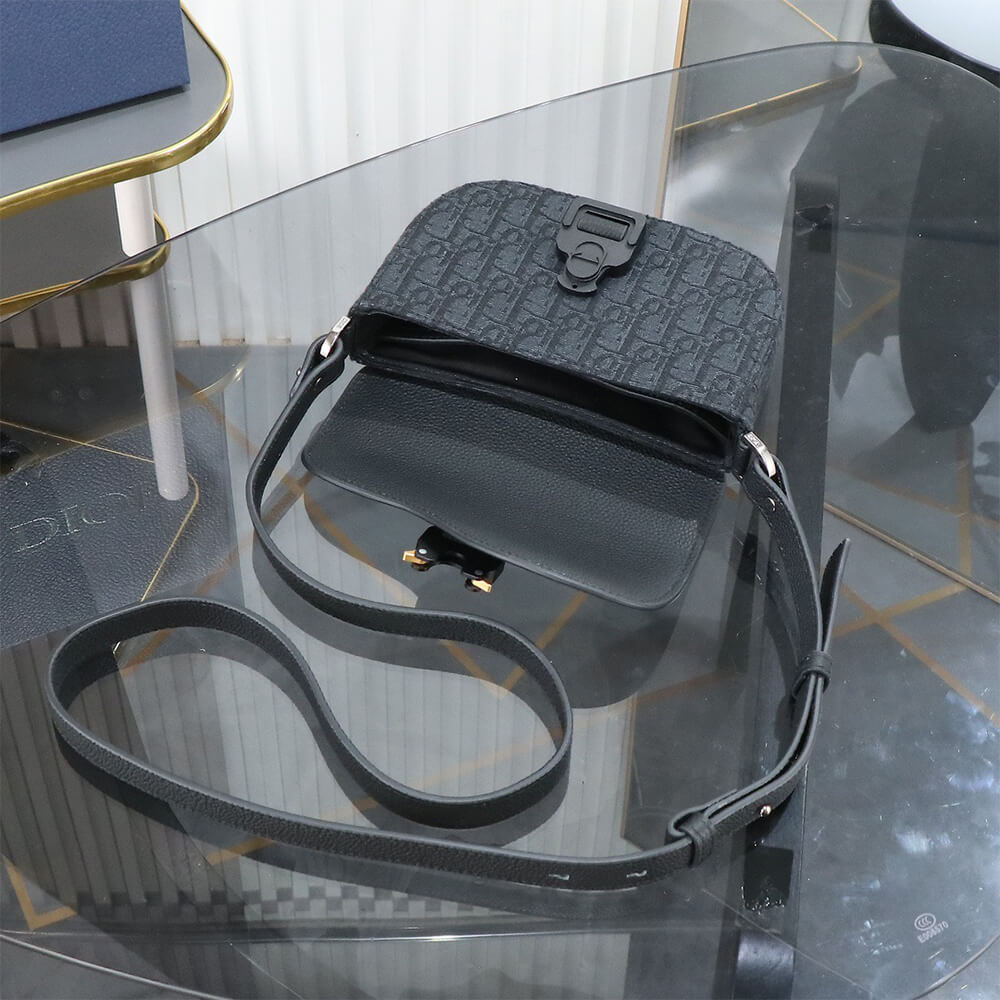 Dior Mini Saddle Messenger Bag with Flap