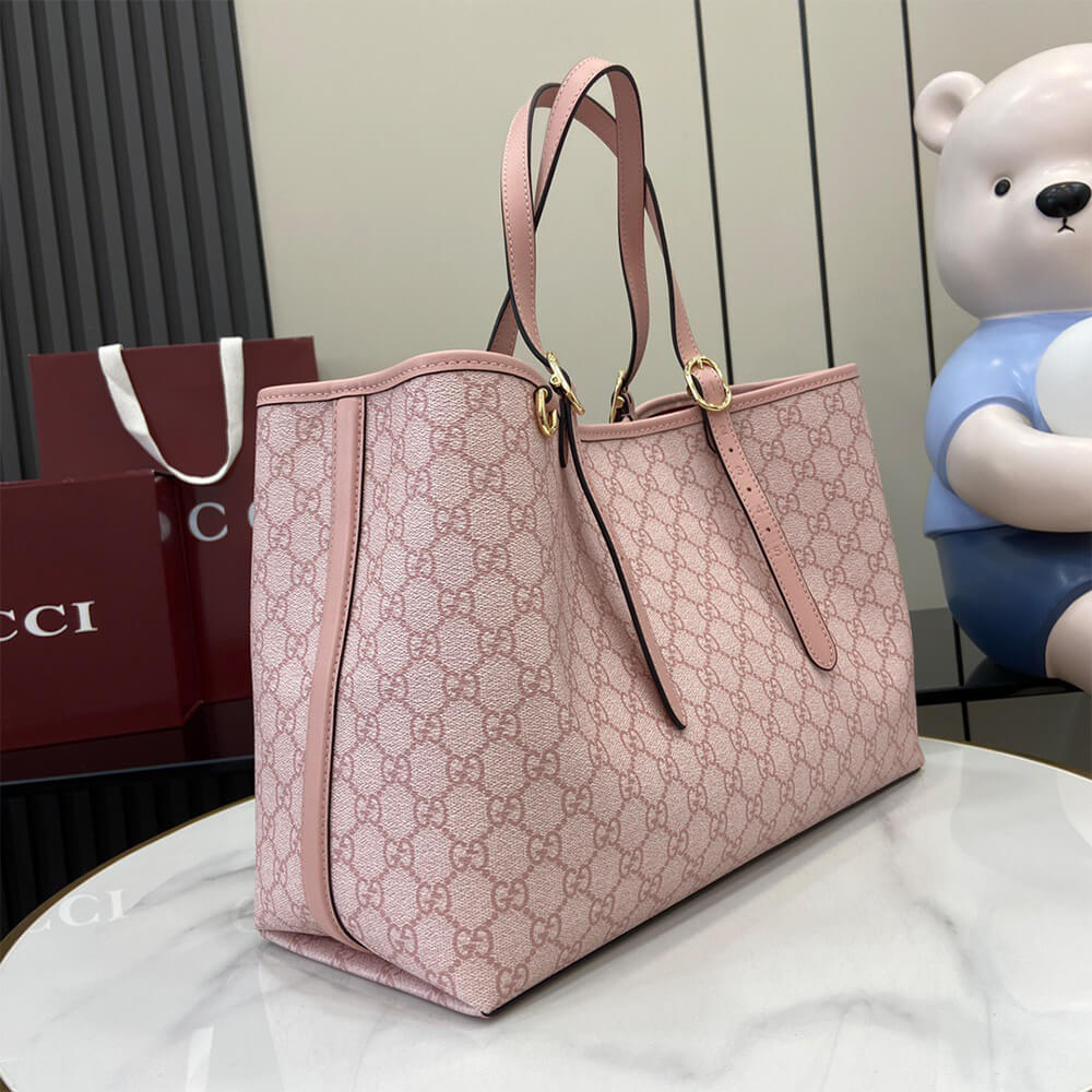 GG Emblem large tote bag