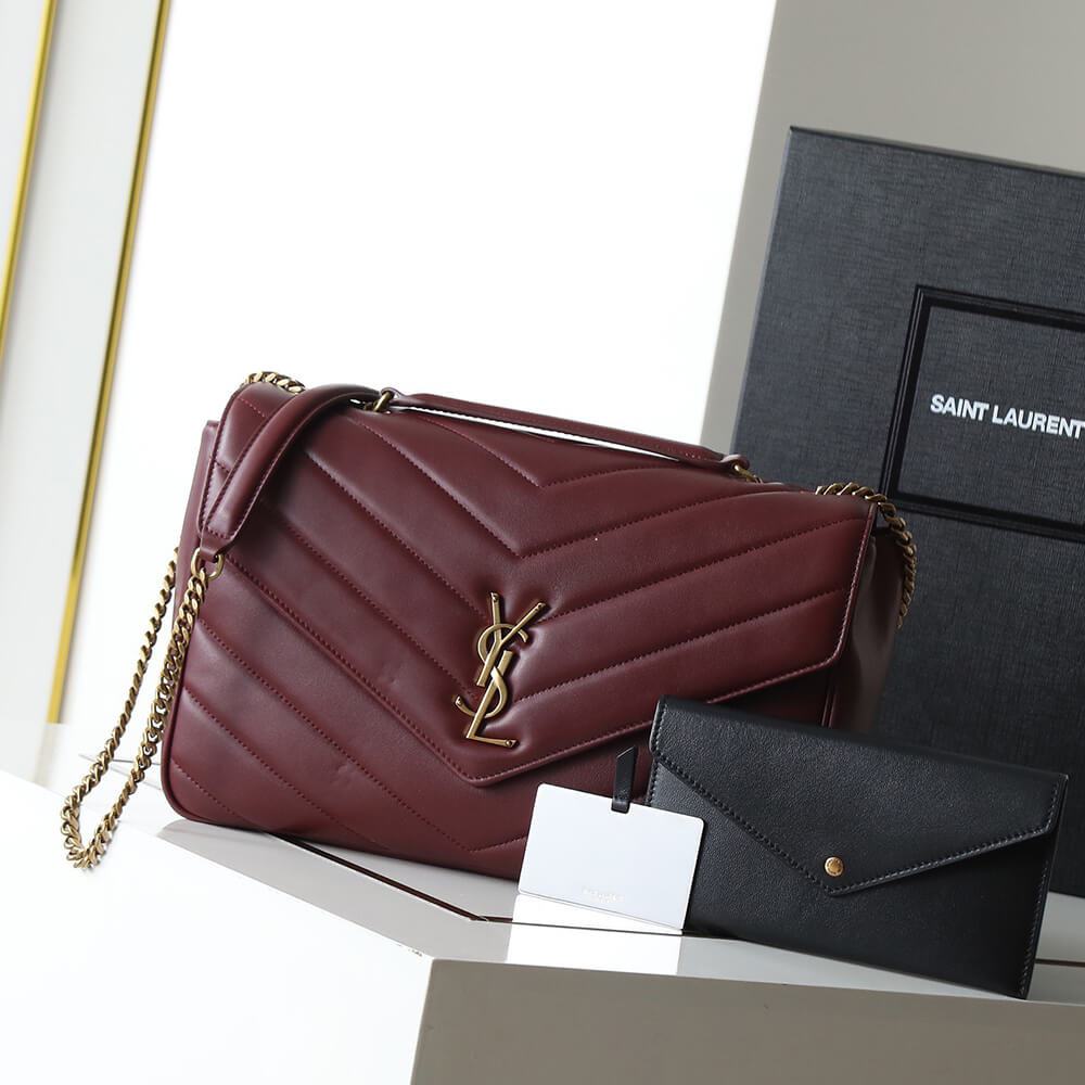 YSL LOULOU large in MATELASSE lambskin(HIGH-END GRADE)